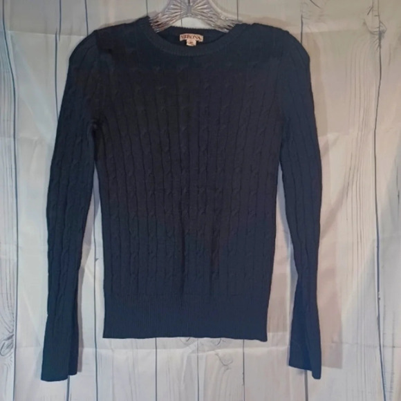 Merona lightweight black Pull-Over sweater - Picture 1 of 10